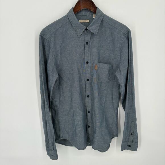 Burberry Brit Shirt Mens Small Blue Chambray Button Up Casual Shirt Designer - Picture 1 of 11